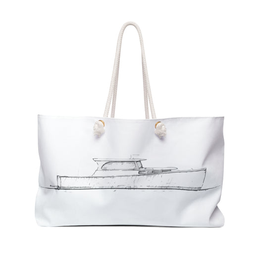 WATER COLOR LOBSTER BOAT Weekender Bag