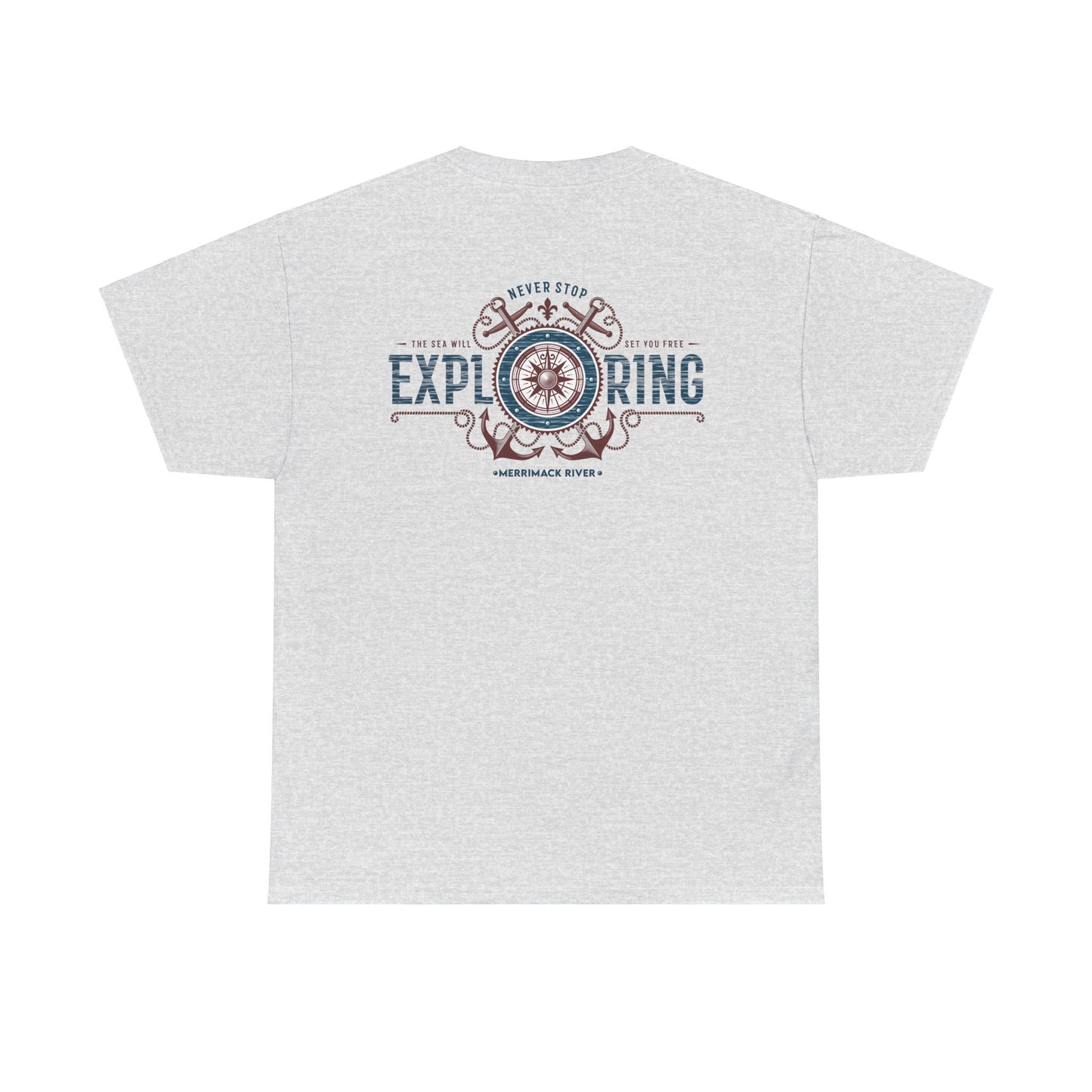 NEWBURYPORT NEVER STOP EXPLORING Unisex Heavy Cotton Tee