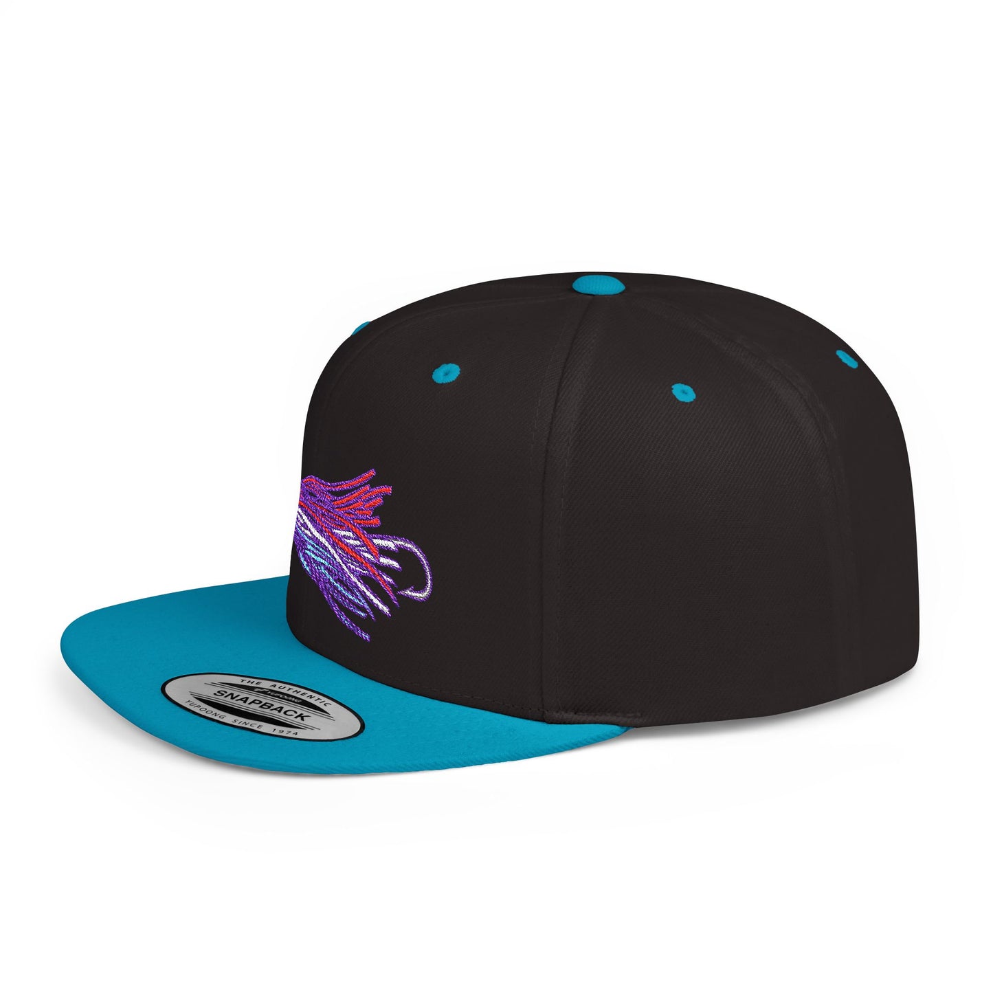 Flat Bill Snapback Chugger Head Hat