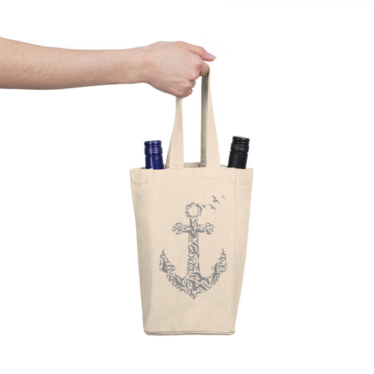 Abstract Anchor Wine Tote Bag