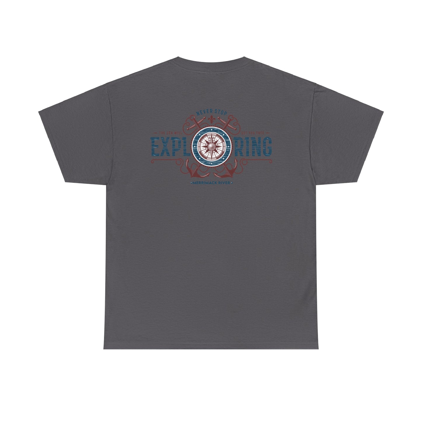 NEWBURYPORT NEVER STOP EXPLORING Unisex Heavy Cotton Tee