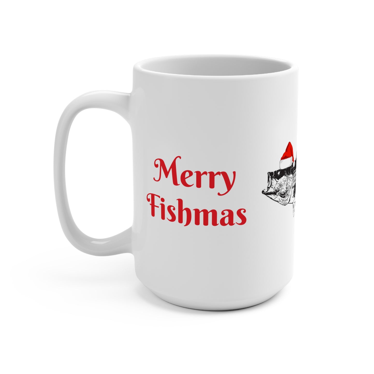 STRIPER MERRY FISHMAS 15oz MUG