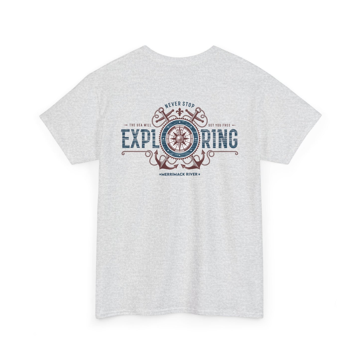 NEWBURYPORT NEVER STOP EXPLORING Unisex Heavy Cotton Tee