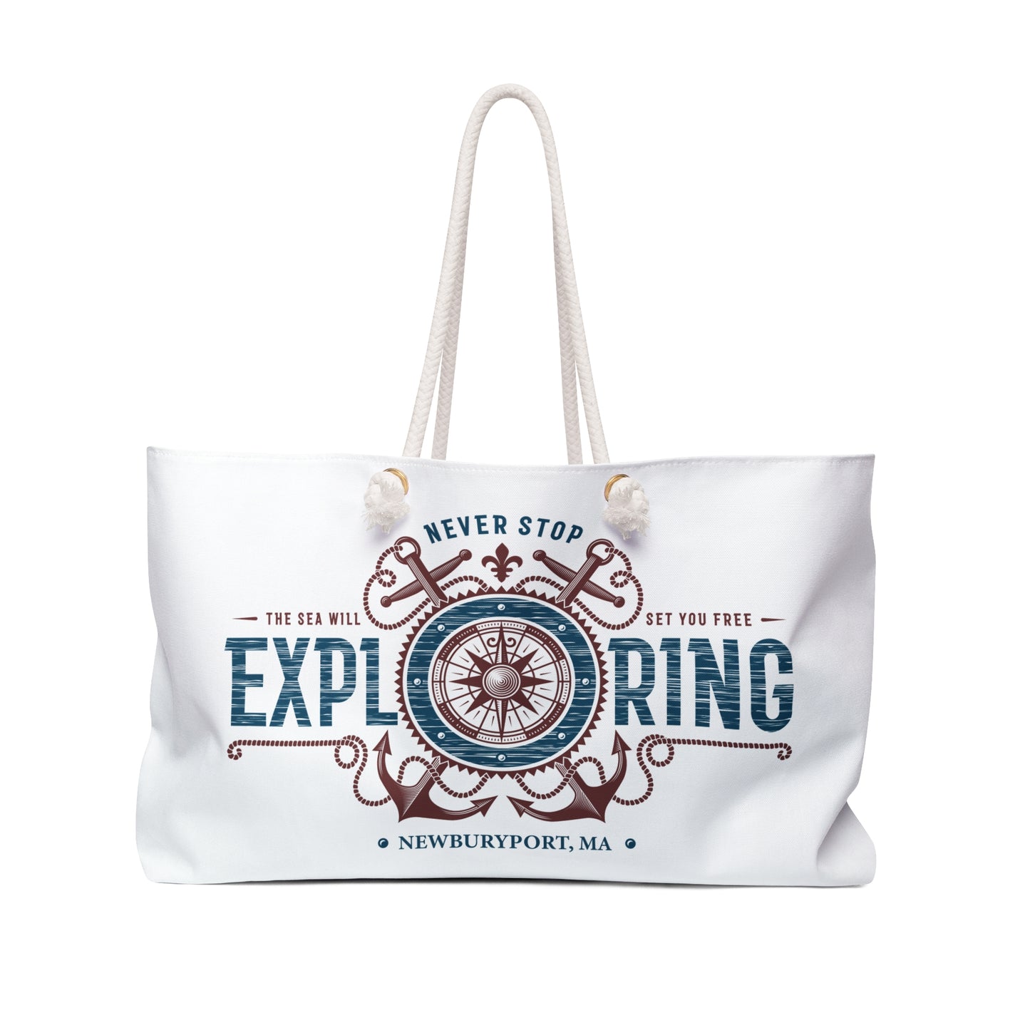 NEVER STOP EXPOLORING Weekender Bag