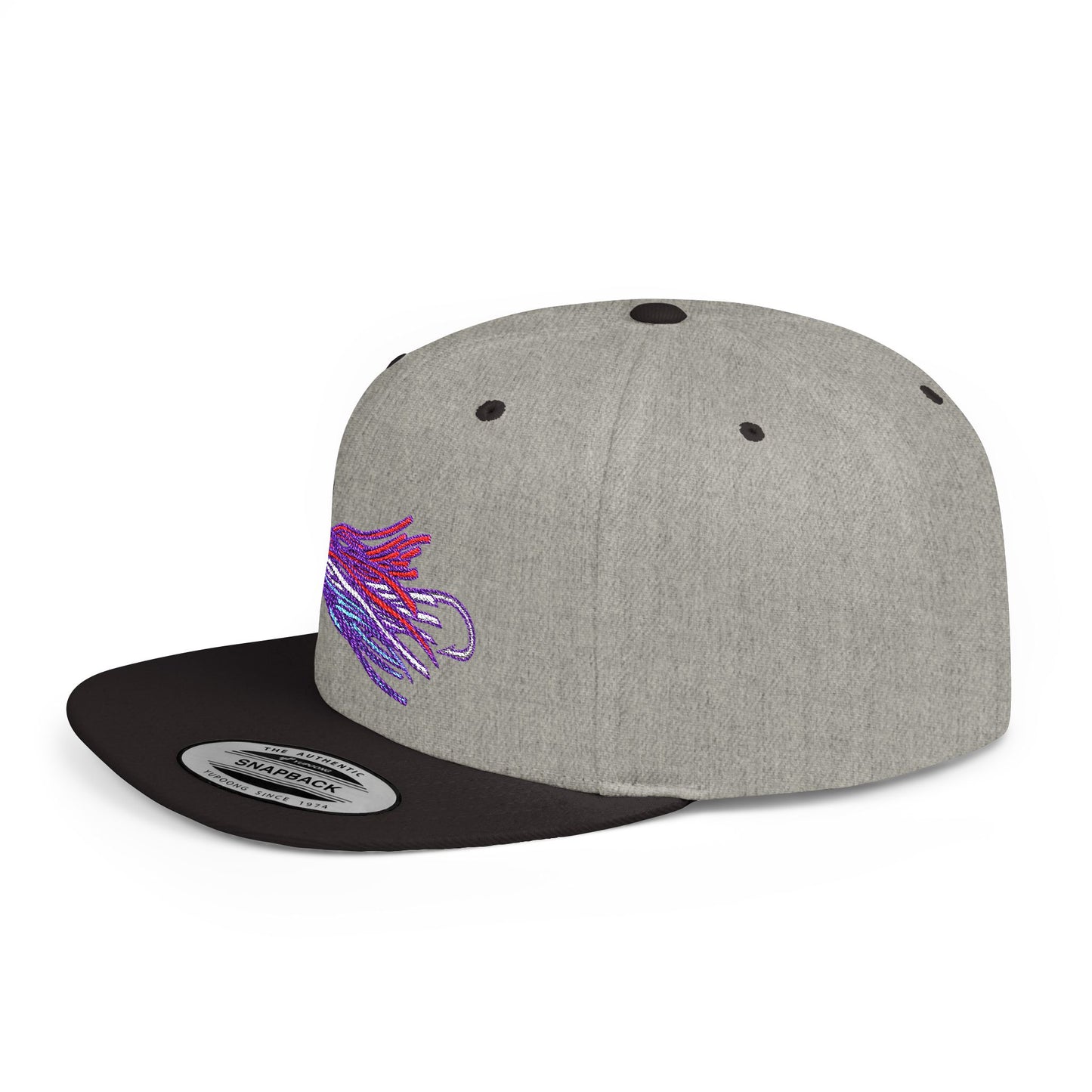 Flat Bill Snapback Chugger Head Hat