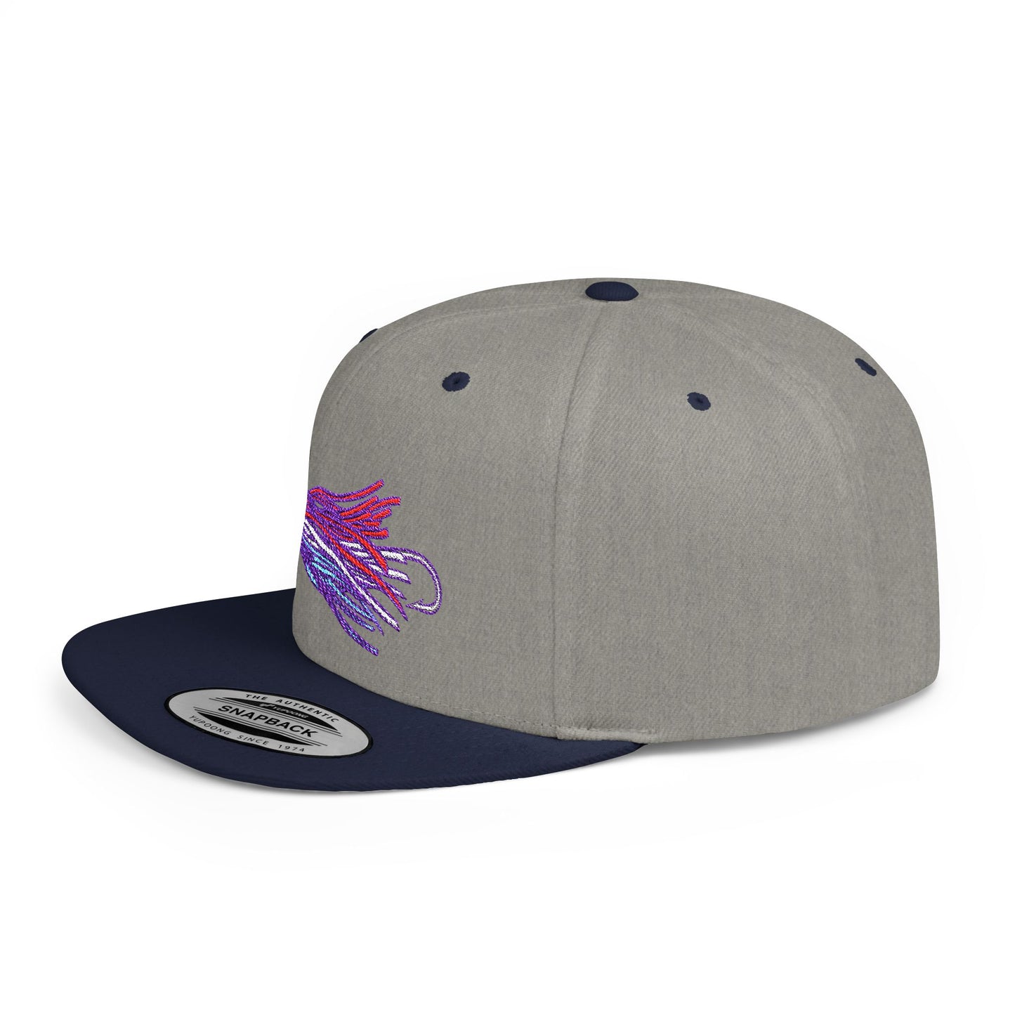 Flat Bill Snapback Chugger Head Hat