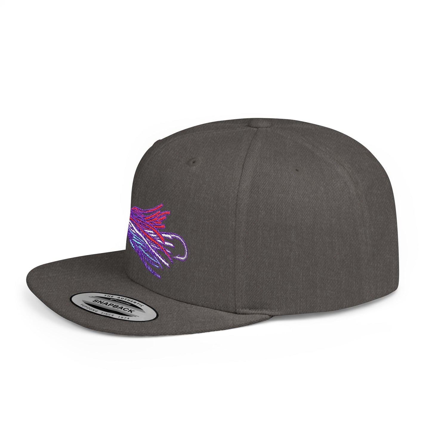 Flat Bill Snapback Chugger Head Hat