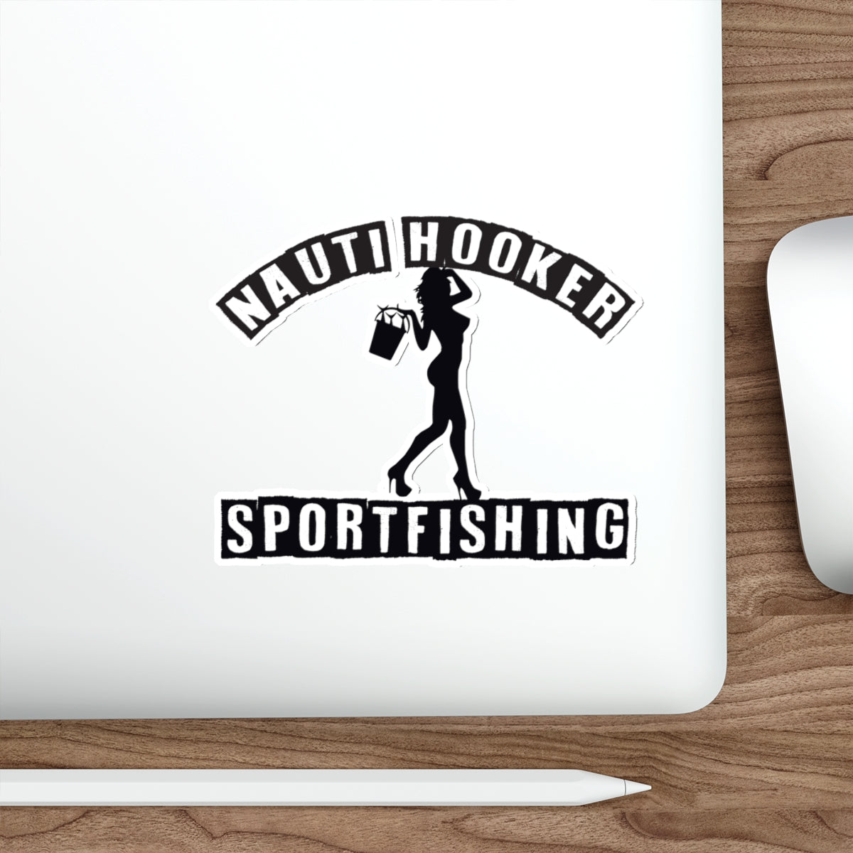 Fishing Die-Cut Stickers - Nauti Hooker Sportfishing