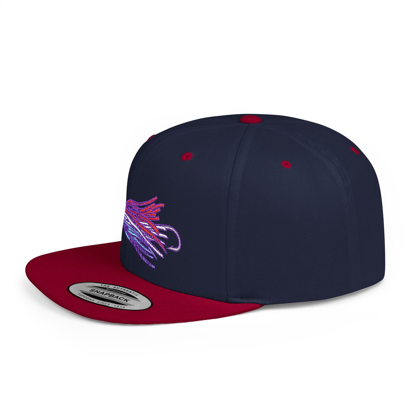 Flat Bill Snapback Chugger Head Hat