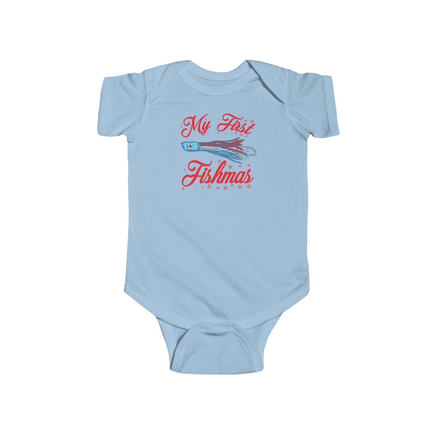 Christmas Baby Onesie, My First Fishmas Infant Fine Jersey Bodysuit, Holiday Newborn Outfit, Xmas Onesie Shirt, Fish Theme Baby Romper