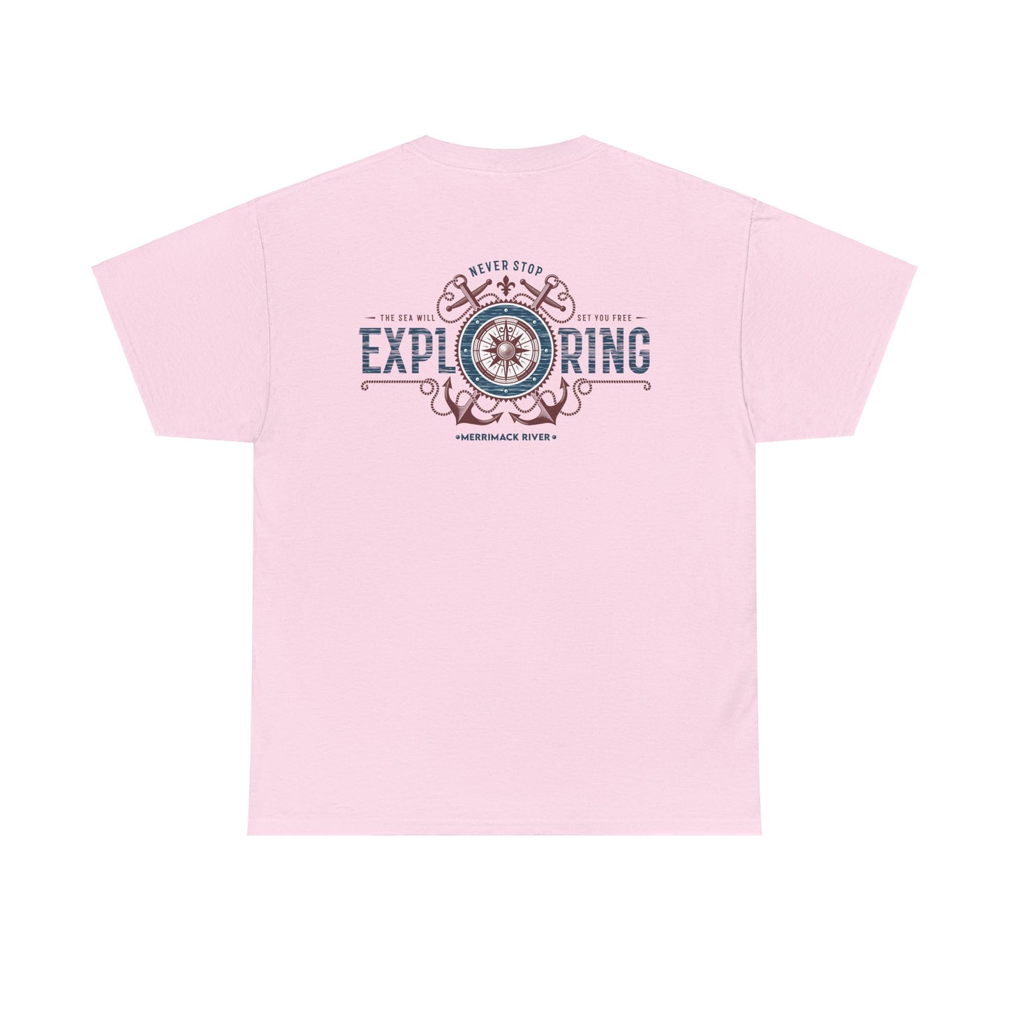 NEWBURYPORT NEVER STOP EXPLORING Unisex Heavy Cotton Tee