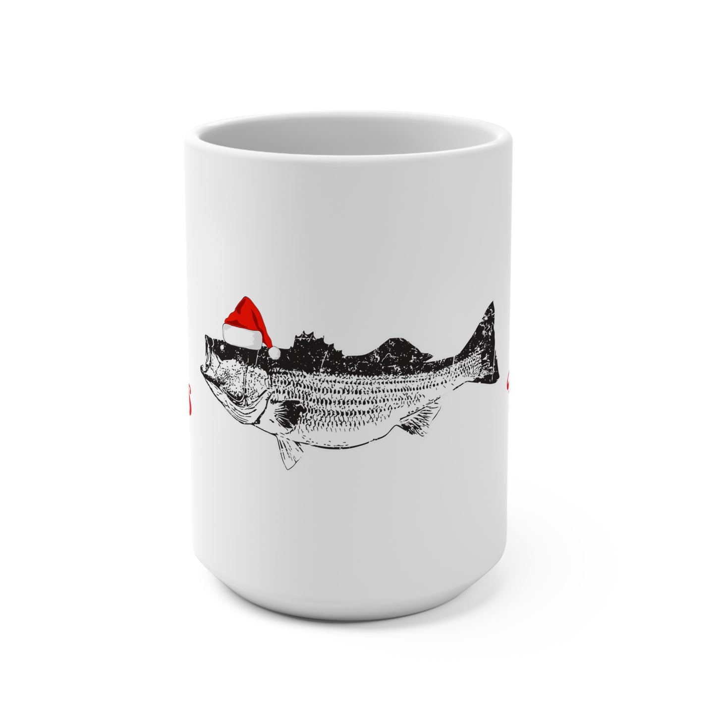 STRIPER MERRY FISHMAS 15oz MUG