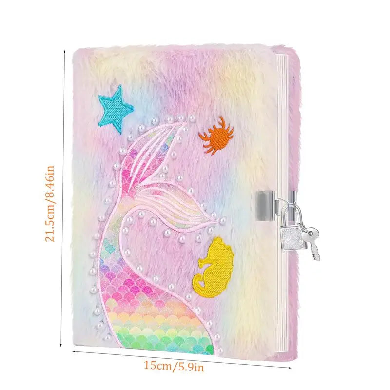 Kids Mermaid 160 page Diary With Lock