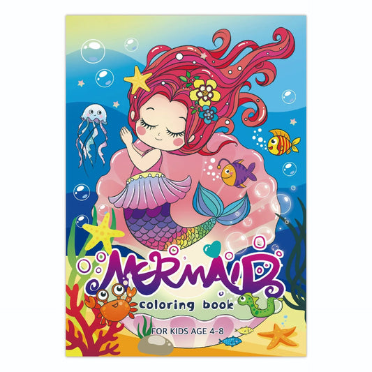 60 Page Mermaid coloring book