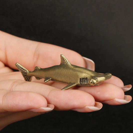 Hammerhead Shark Brass Figurines